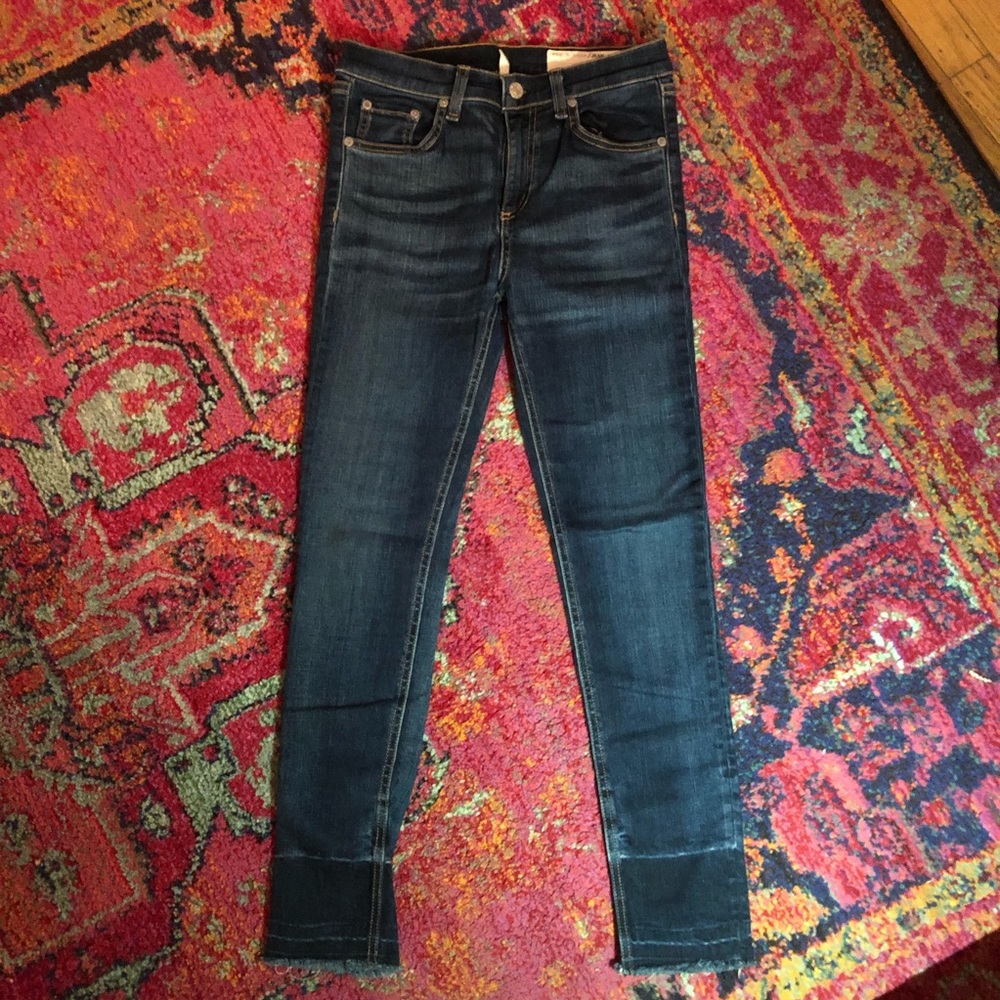 rag & bone/jean release hem jeans in Stanwix